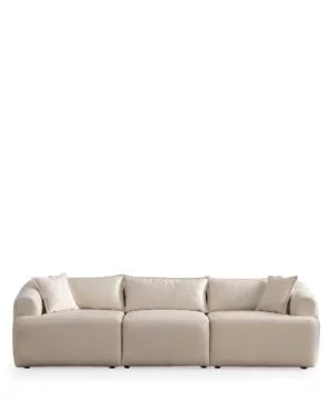 Canapé Mila velours beige