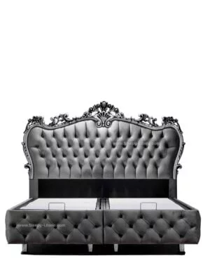 Lit coffre Victoria Gris