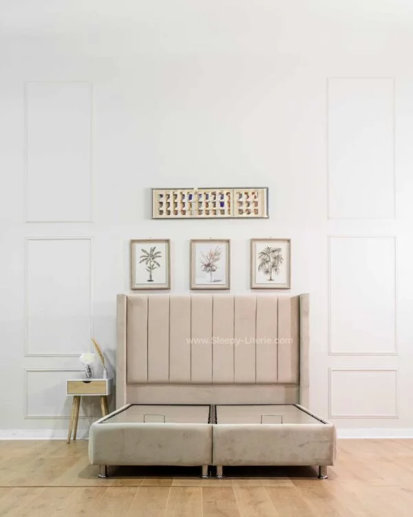 Lit coffre Tokyo Beige