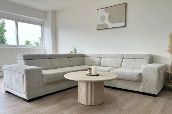 Canapé d’Angle KAROLA - Beige Marbella