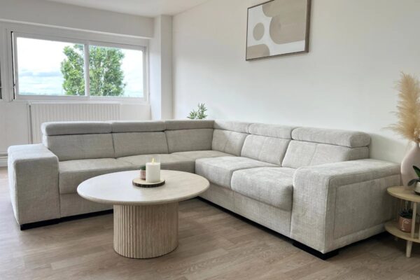 Canapé d’Angle KAROLA - Beige Marbella – Image 6